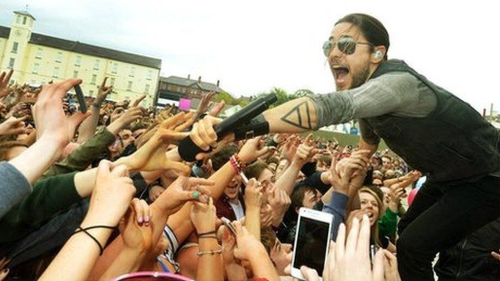 Jared Leto from 30 Seconds to Mars