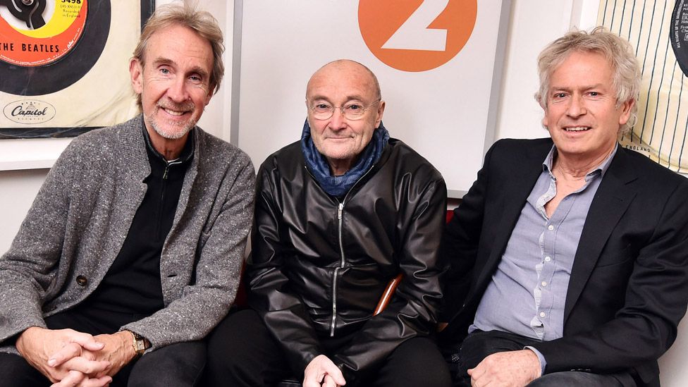 Genesis [L-R): Mike Rutherford, Phil Collins and Tony Banks