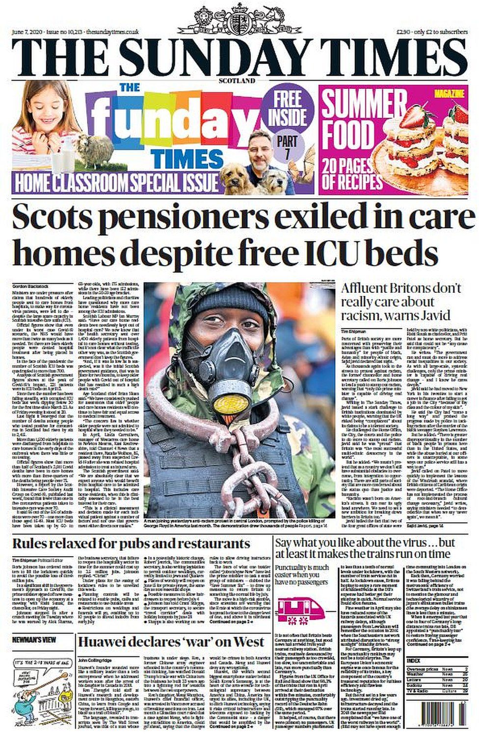 Scotland's papers: 'Pandemic of racism' and escape from 'Maddie monster ...