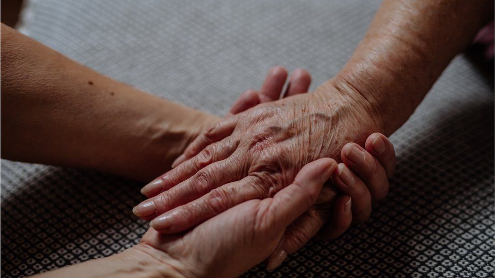 Hands holding other hands