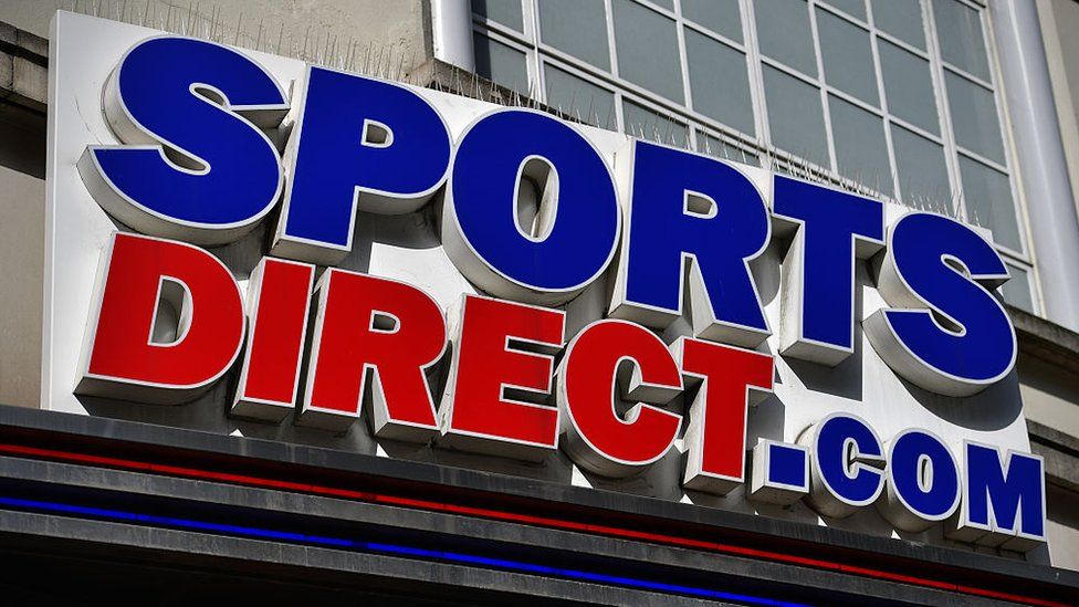 Sports Direct sign outside a shop