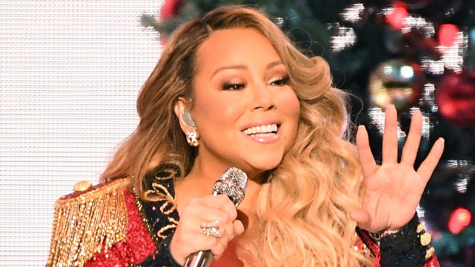 Mariah Carey performs during her All I Want For Christmas Is You tour at Madison Square Garden on December 15, 2019 in New York City