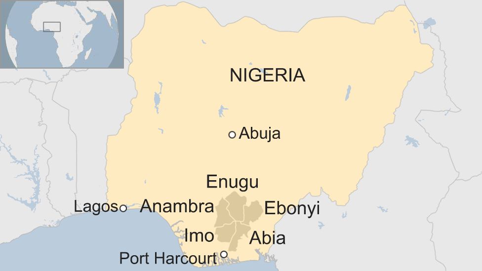 Biafra shutdown cripples Nigerian cities - BBC News