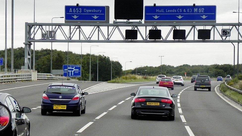 M62 'smart motorway' scheme cuts journey times, Highways England says ...