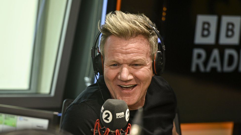 Gordon Ramsay on the Radio 2 Breakfast Show with Vernon Kay on Wednesday 23rd March 2022.