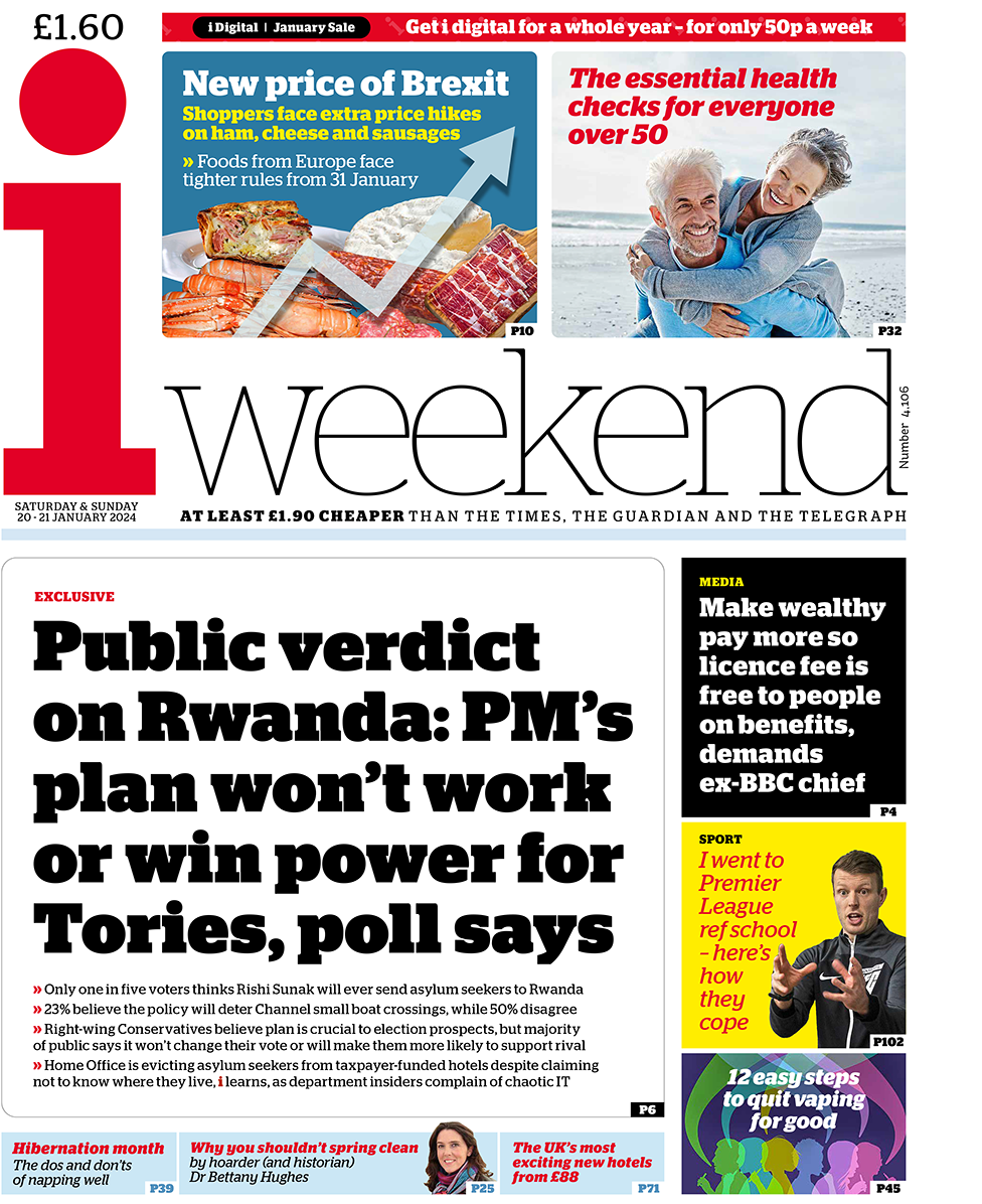 Newspaper headlines Rwanda plan ‘won’t work’ and steel jobs 'betrayal