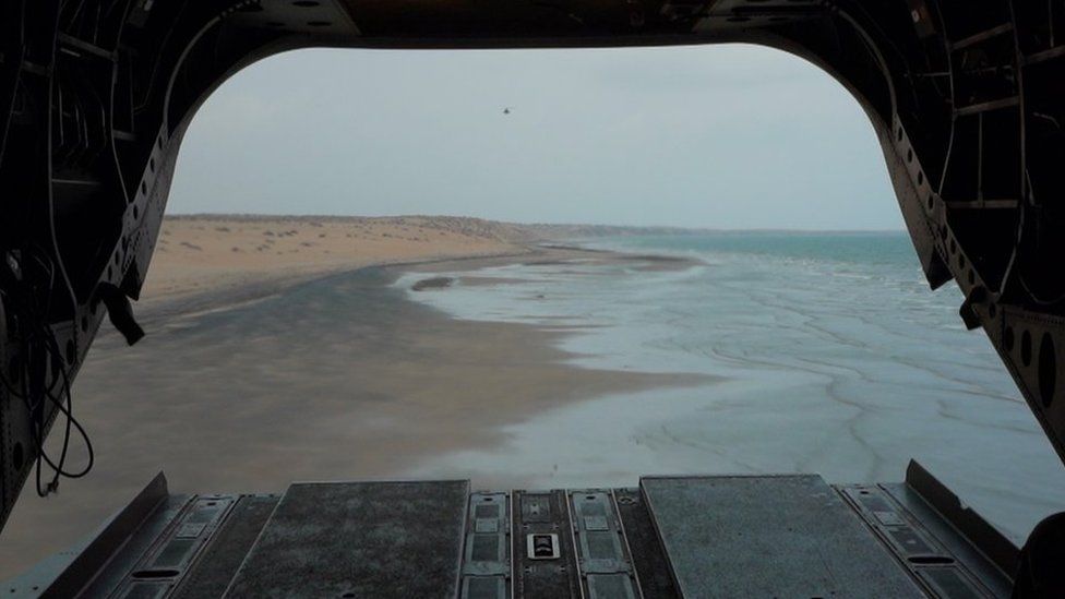 View from plane of Yemen