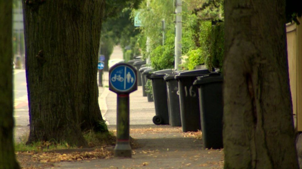 Belfast bins New bin day letters 'dumped in skip' BBC News