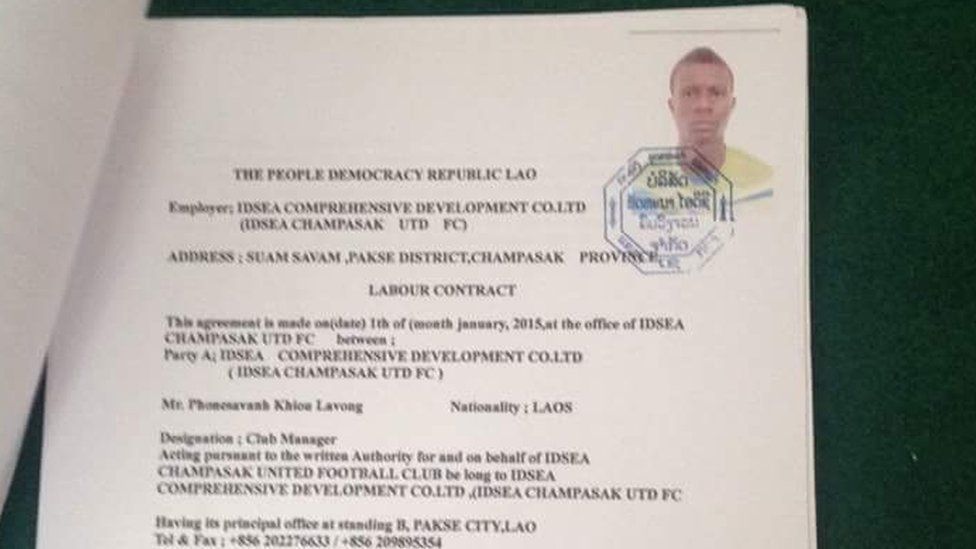 contract for champasak fc