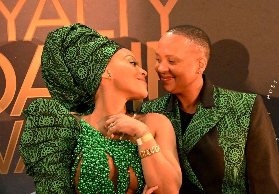 South African couple Letoya Makhene and Lebo Keswa.