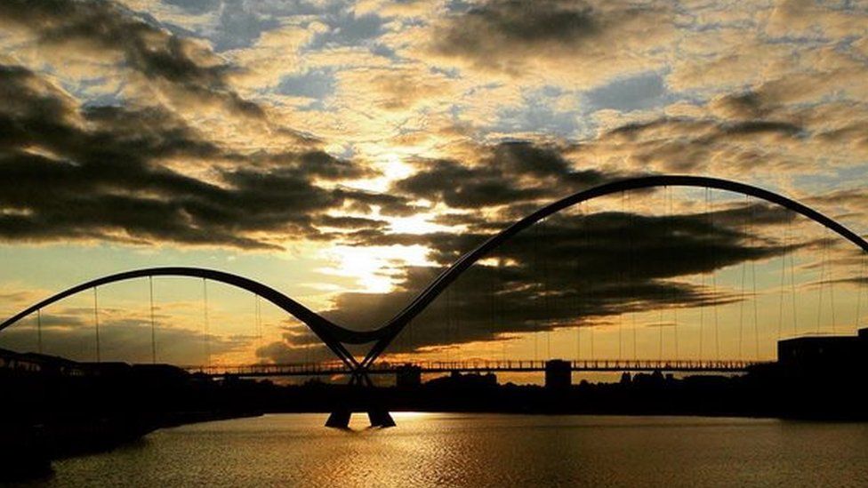 The Infinity Bridge in Stockton