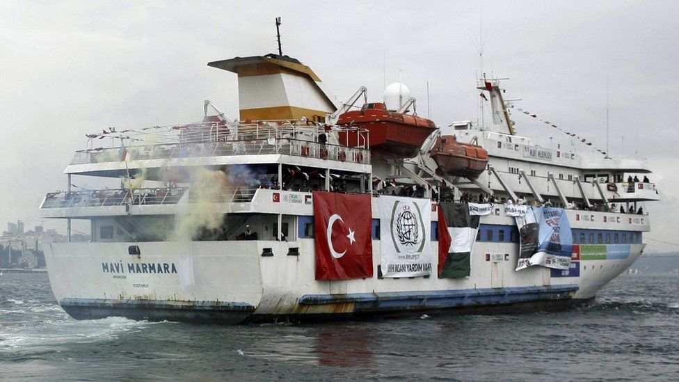 The Turkish ship Mavi Marmara pictured 2010