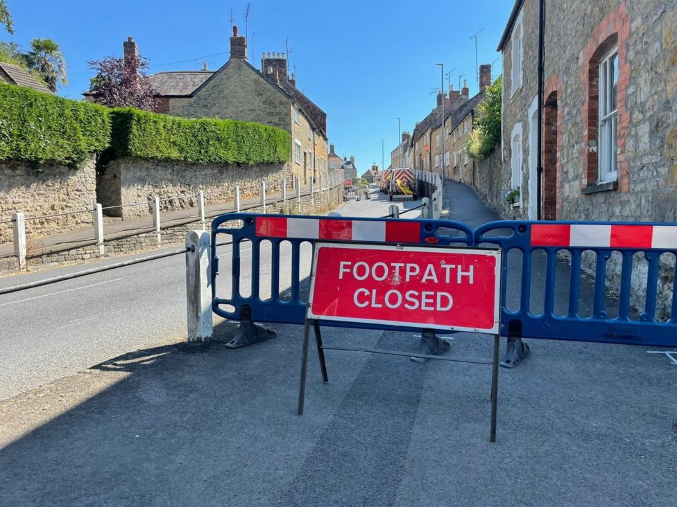 Sherborne A30 closure Gas leak as combine harvester hits pipe BBC News