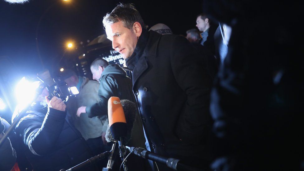 Bjoern Hoecke, co-head of the right-wing AfD in Thuringia,