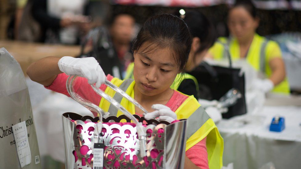 Chinese factory worker