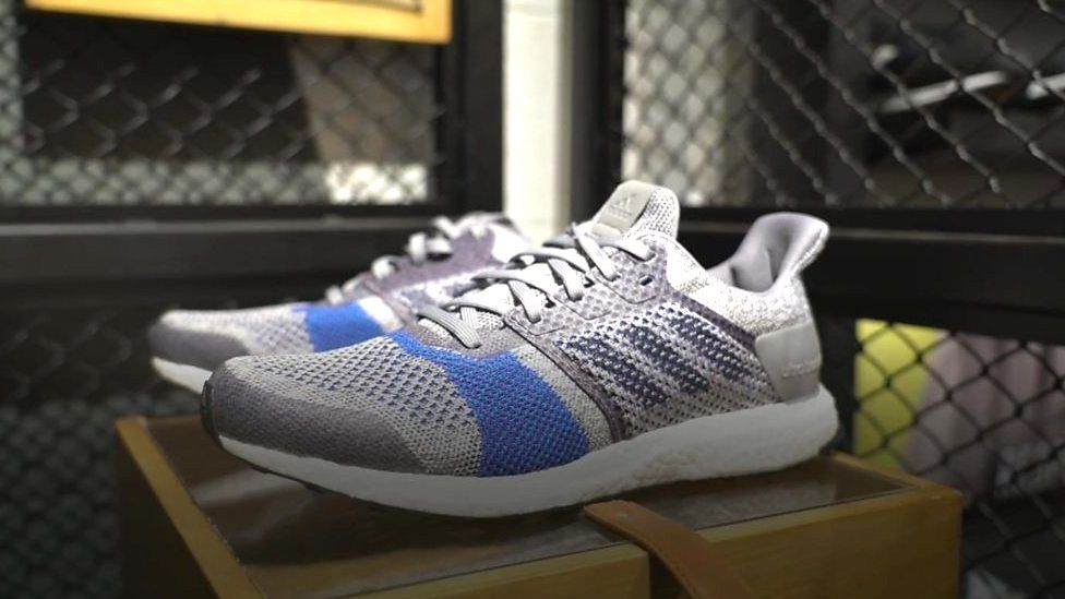 Adidas shoes made of recycled plastic