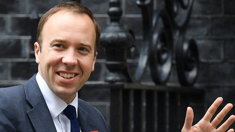 Former wellness  caput   Matt Hancock departs Number 10 Downing Street