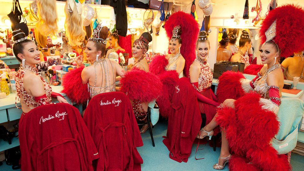 The Moulin Rouge dressing room