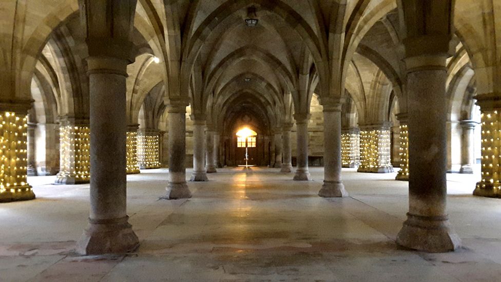 Glasgow University cloisters