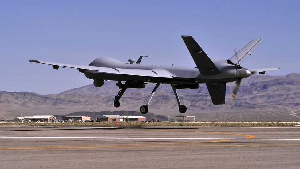 A MQ-9 Reaper drone (file picture)