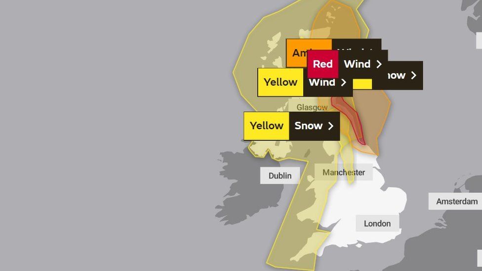 UK Weather Warning Map