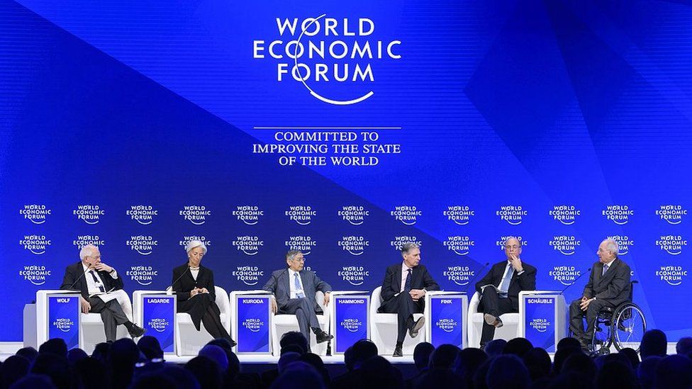 Davos conference session