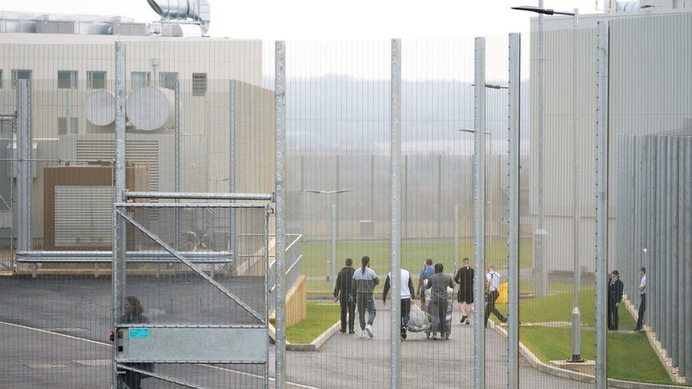 Prisoners at category C prison HMP Five Wells in Wellingborough