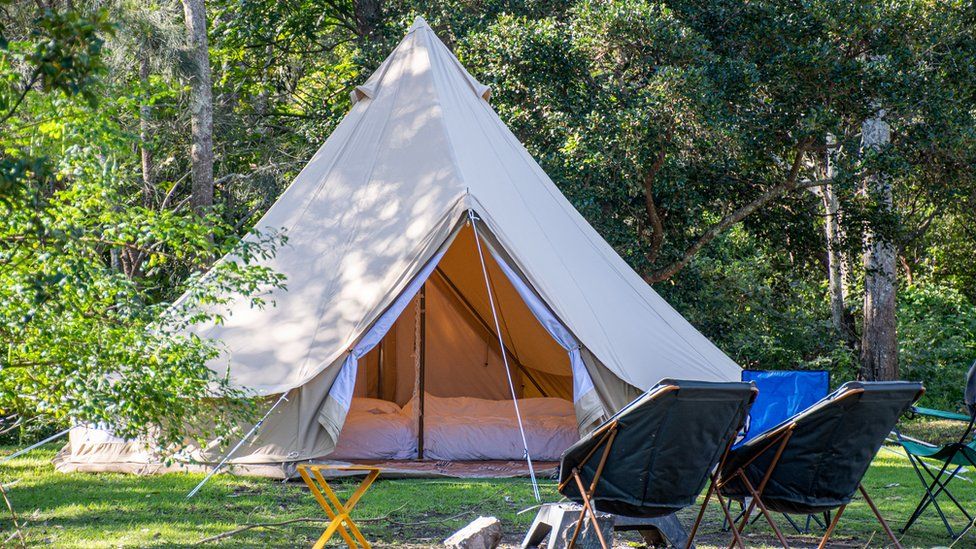 Glamping teepee tent
