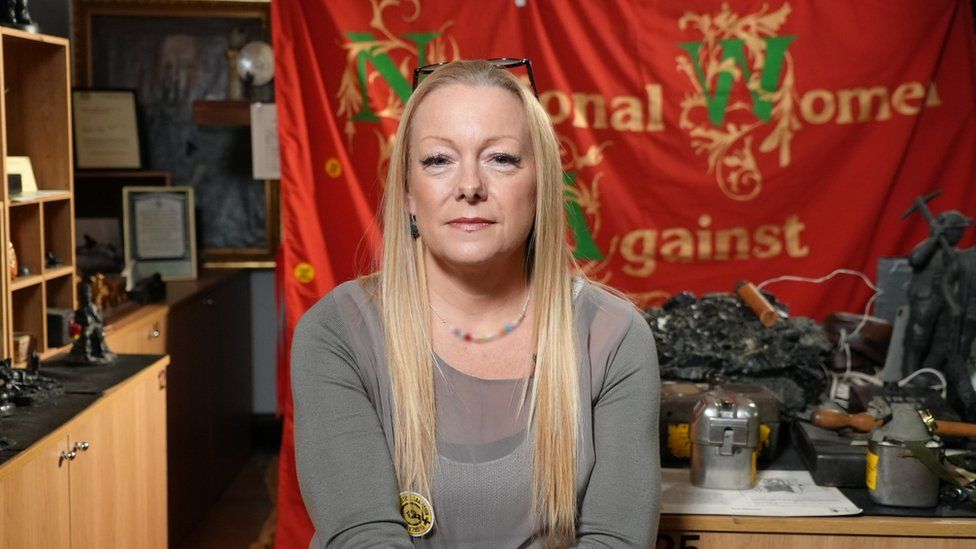Lynn Gibson, a striking miner's daughter