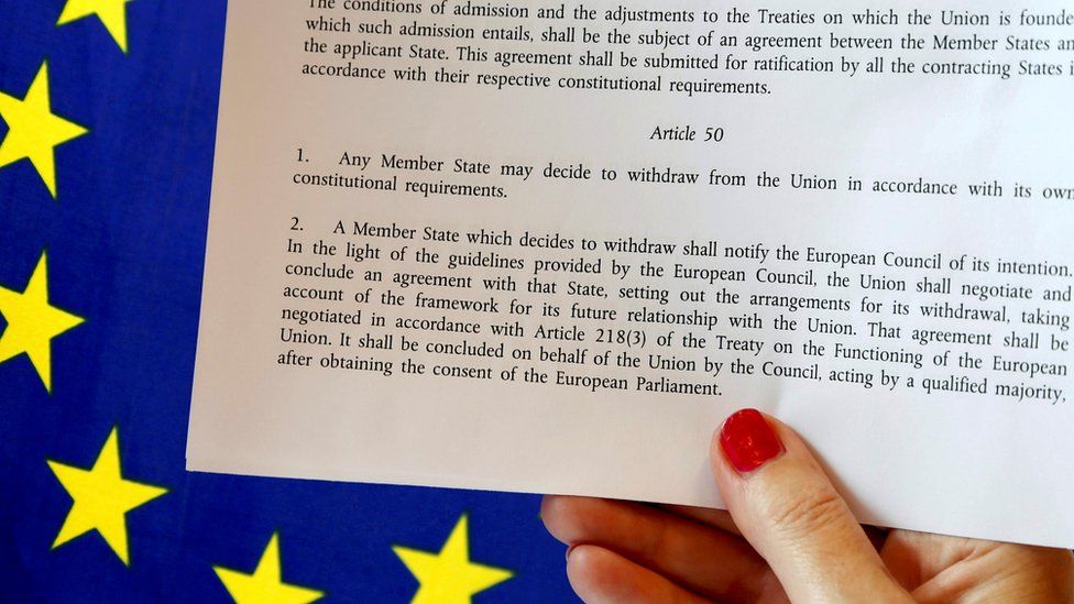 Article 50 of the EU's Lisbon Treaty