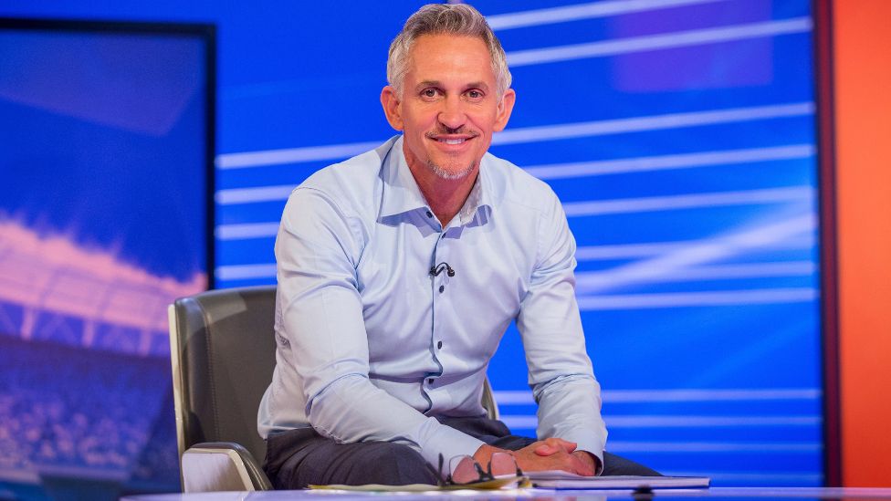 Gary Lineker in the Match of the Day studio