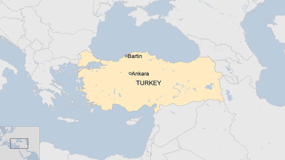 A map of Turkey