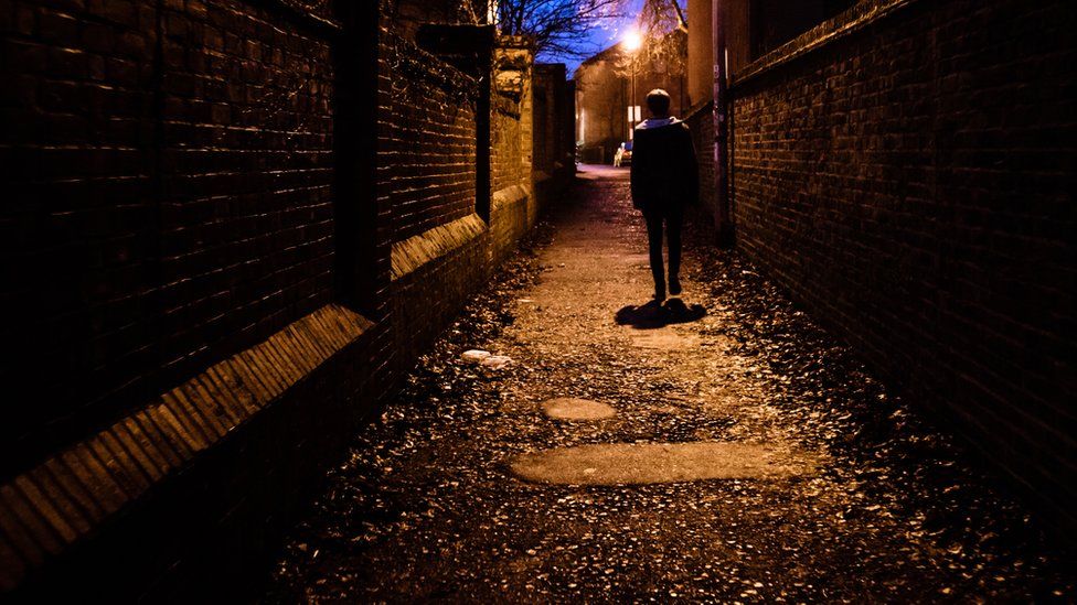 Walking home in the dark