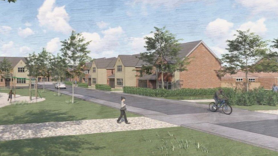 An artist's impression of what the development could look like