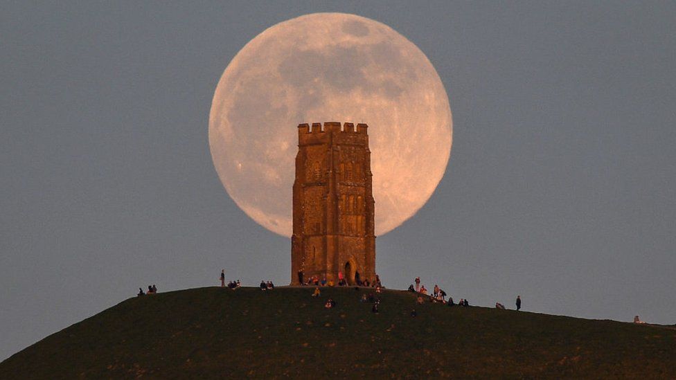 Pink Moon The full moon will be visible this week BBC Newsround