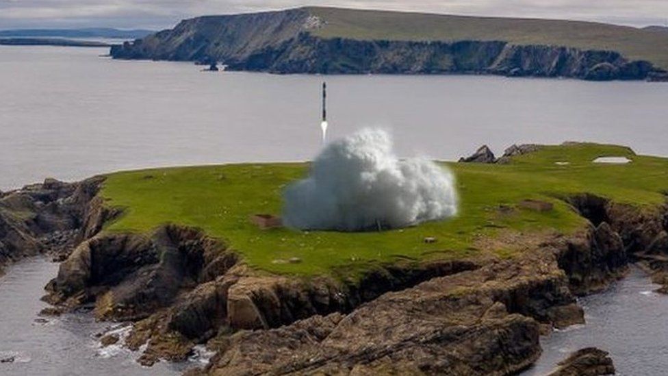 Mock up of launch from SaxaVord