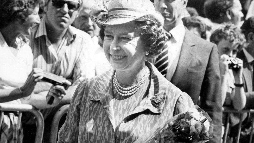Queen Elizabeth II at the Royal Welsh Show, 21st July 1983
