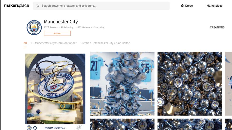 Manchester City FC has released two sets of NFTs