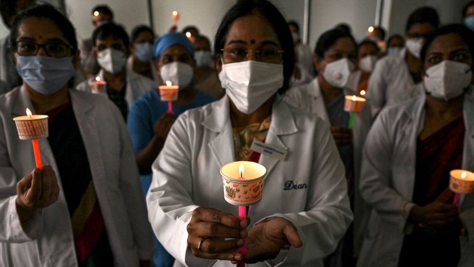 Covid-19: India Health Workers' Families Fight For Compensation - BBC News