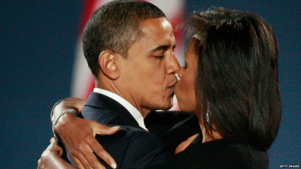 US president-elect Barack Obama and his wife Michelle