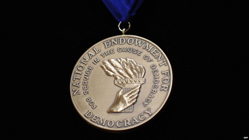 NED medal for democracy