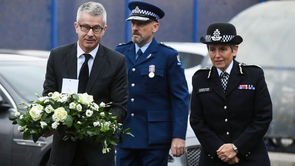 New Zealand High Commissioner Bede Corry joined Met Police Commissioner Dame Cressida Dick in Croydon on Thursday