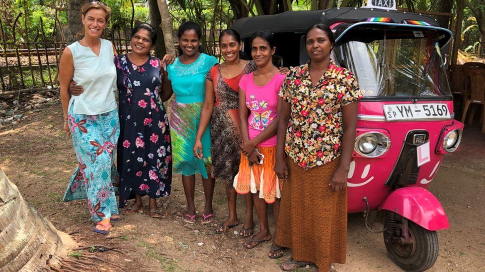 First women tuk tuk drivers in Sri Lanka