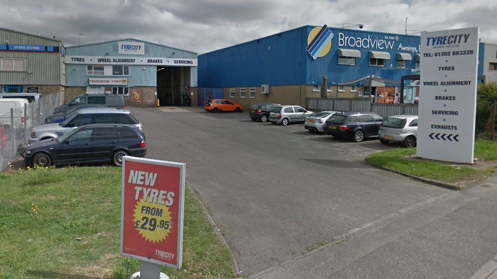 Poole garage stabbing Man jailed for eight years BBC News