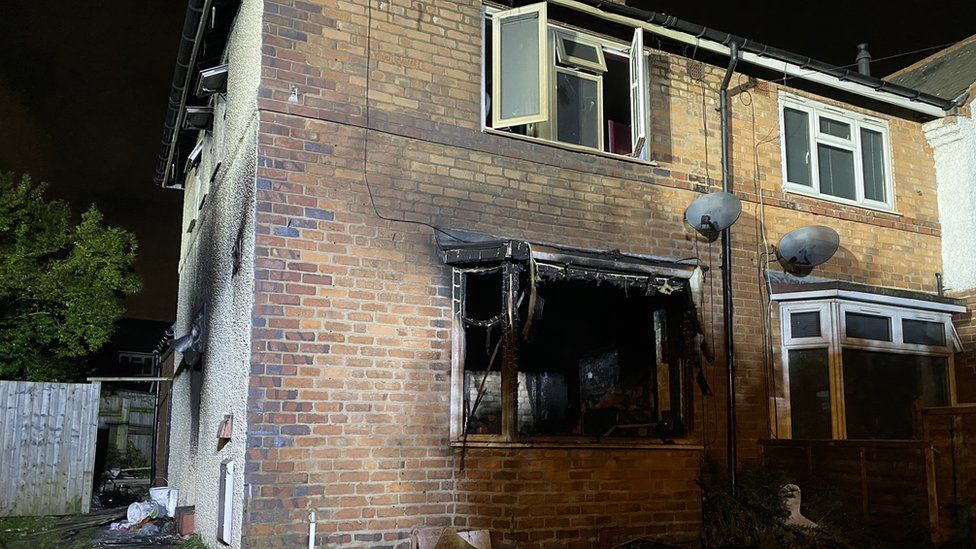 Erdington house fire: Man in court after children rescued - BBC News