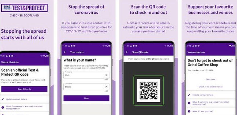 NHS Covid-19 contact tracing app to share QR code venue ...