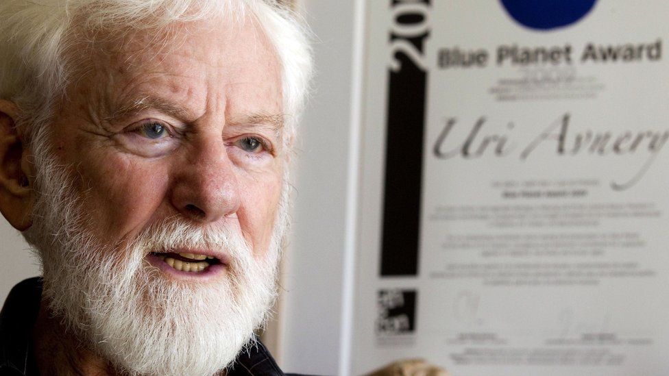 File photo of Uri Avnery taken on 26 July 2011