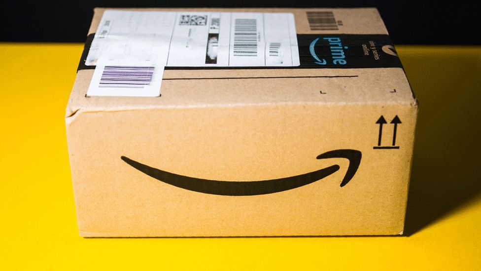 An Amazon Prime parcel