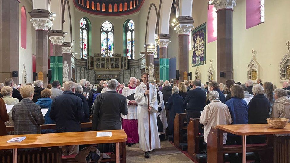 The congregation at the service to mark St Mary's' cathedral status