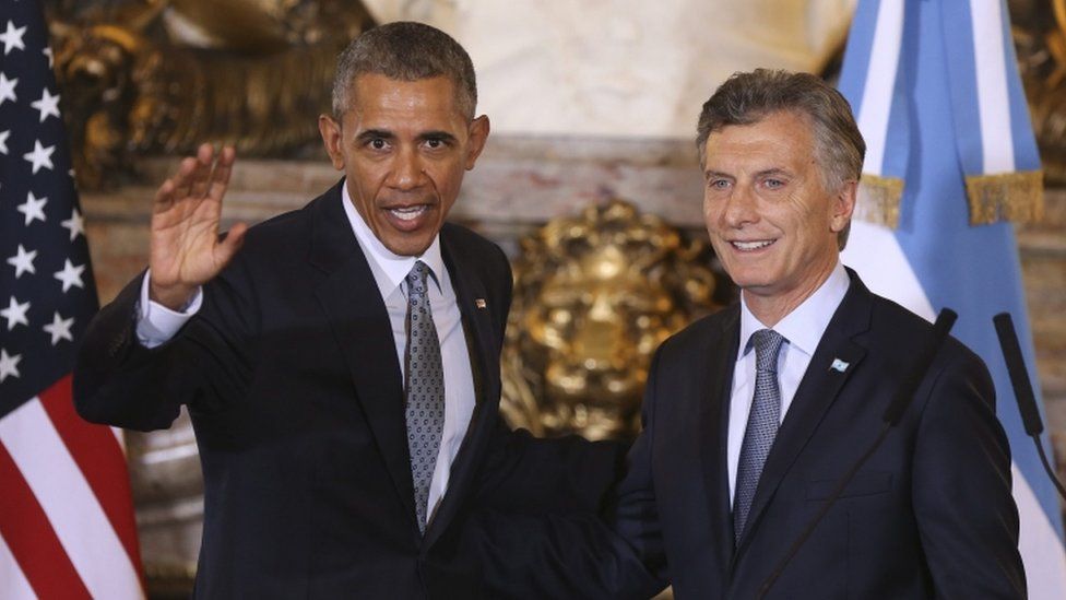 The two leaders held a press conference at the Casa Rosada